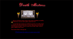 Desktop Screenshot of deathmistress.com