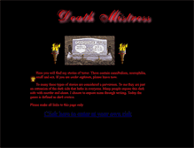 Tablet Screenshot of deathmistress.com